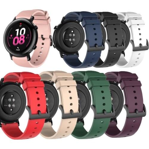 Silicone Watch Strap for Huawei Watch GT 2 Samsung Galaxy Watch Active S2 Garmin Quick Release Bracelet Band 20mm