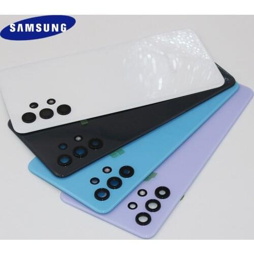 SAMSUNG Galaxy A32 A325 A32 5G 4G A32 2020 Back Battery Cover Rear Door Housing Case Replacement With Camera Glass Lens & Logo