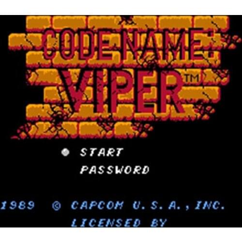 VIPER 60 Pins English Version Game Cartridge for 8 Bit 60pin Game Console