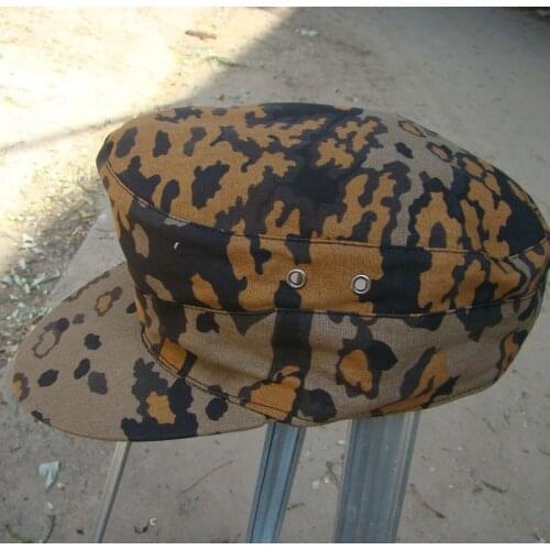 Tomwang2012. WW2 GERMAN ARMY ELITE OAKLEAF A CAMO REVERSIBLE FIELD CAP MILITARY HAT COLLECTION WAR REENACTMENTS