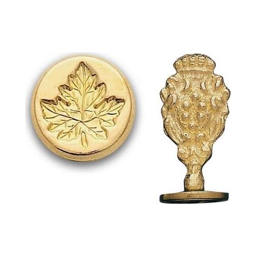 Wax Seal Maple Leaf - Brass Handle Stamp