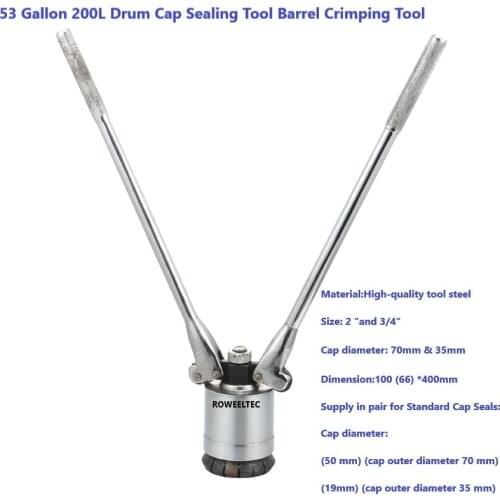 High Quanlity 53 Gallon 200L Drum Cap Sealing Tool Barrel Crimping Tool Capper Pliers te