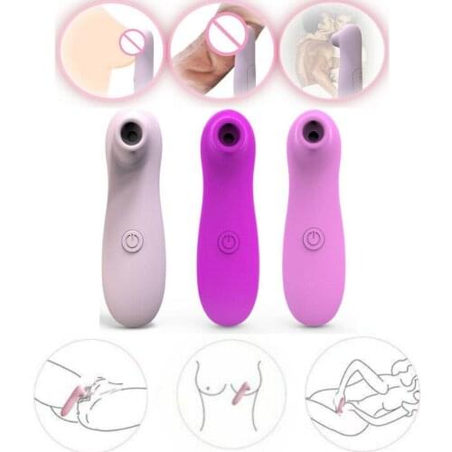 Female Sucking Vibrator G Spot Massager Masturbator Dildo Nipple Clit Licking Sexy Toy Love Lubricant
