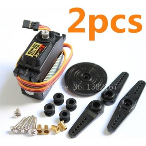 2pcs Original Tower Pro MG958 Digital High Torque Standard 7075 Alloy Gear 15kg Servo 10cc-35cc RC Boat RC Airplane Helicopter