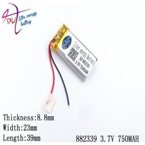 3.7V750mAh 882339 Polymer lithium ion / Li-ion battery for tablet pc,POWER BANK,pipo,cube,cell phone