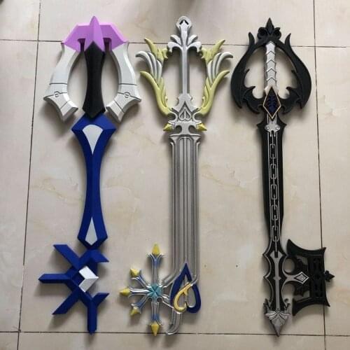 3 styles Hot Game Kingdom Hearts Key blade Oblivion color Key Style PU Weapon Accessory sword toy