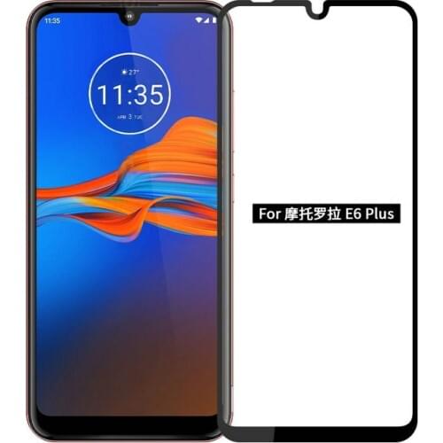6D Full Glue Cover Tempered Glass Protector for Motorola Moto E7 Plus E7 for Moto E6 Plus for Moto E6 Play Glass Film