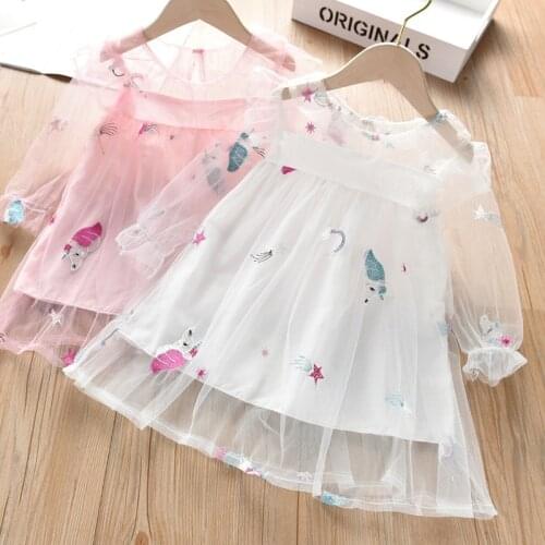 Free Ship Girl New Unicorn Dress Children Petals Flowers Communion Formal Christmas Princess Party Dress for Girl Birthday party