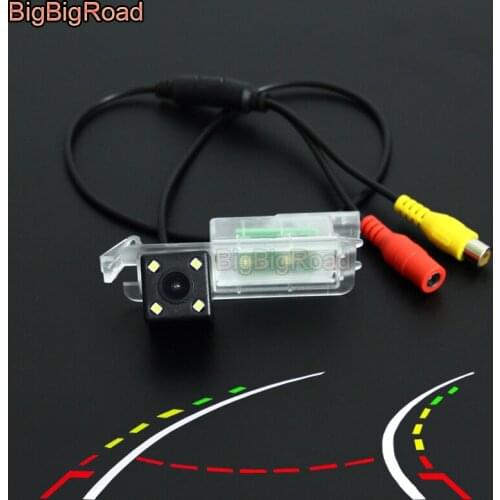 BigBigRoad For Jeep Compass 2017 Car Intelligent Dynamic Trajectory Tracks Rear View Backup CCD Camera Night Vision Waterproof