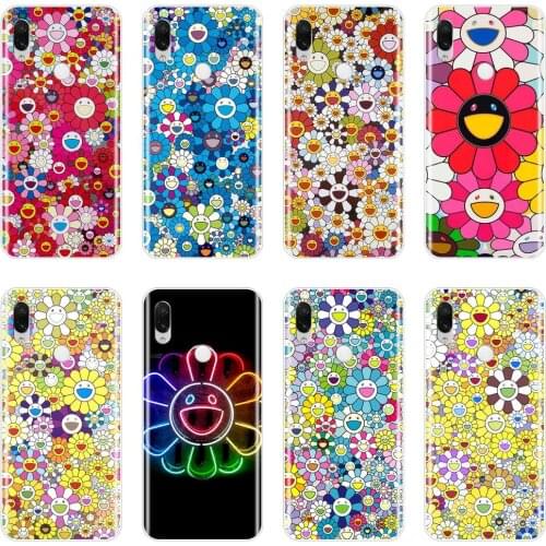 Case For Xiaomi Redmi K20 Pro 7 7A GO Y2 Y3 Flower Smile Yellow Floral Pretty Cover For Xiaomi Redmi Note 7 7S PRO Phone Cases