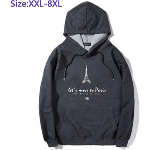 Big Mens Cmofortable Casual Hoody Knitted Pullovers Loose Fashion Extra Big For Man Brand Super Large Male Size 6XL 7XL 8XL