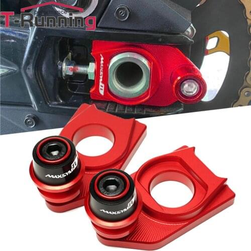 For SYM MAXSYM TL 500 TL500 Motorcycle Chain Adjustment Block Frame swingarm Spools sliders Rear Wheel Axle Stand Hook Set