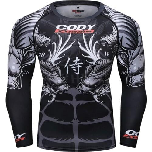 Harajuku Cosplay Anime 2021 High Quality Gym Tshirt Men Design Digital Sublimation Printed Rash Guard