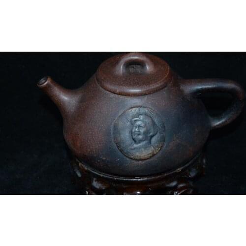 Old ZiSha Pottery Tea Pot,phoenix, with Mark,Mao Ze-dong,01,best collection& adornment, Free shipping