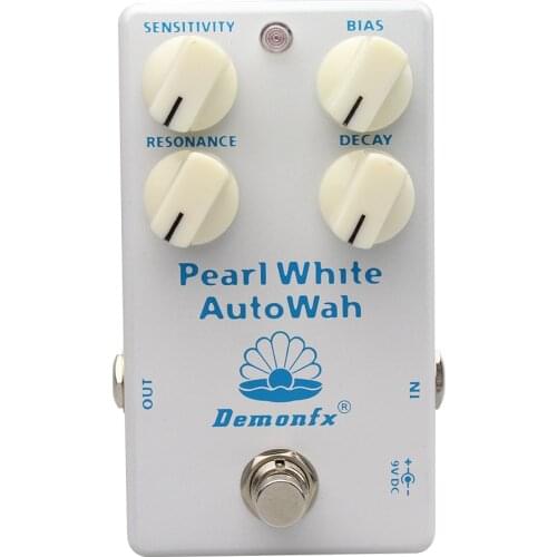 Demonfx NEW High Quality Pearl White Auto Wah Effect Pedal AutoWah With True Bypass -Clone MAD Snow White AutoWah Effect