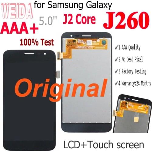 Original LCD for Samsung Galaxy J2 Core 2018 J260 J260F/DS J260G/DS LCD Display Touch Digitizer Assembly for Samsung J2 Core LCD