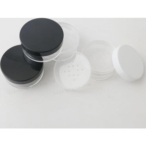 500 x 10g 20G 30g Empty Clear Pet Skin Care Cream Jar With Plastic Lids with Insert 1oz Cosmetic Portable Container powder Case