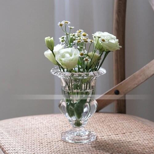 Glass Vase Decoration Flower Vase for Living Room Wedding Decor Hydroponic Terrarium Nordic Decorative Vases Transparent