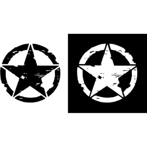 Car Stickers Vinyl Car-styling Motorcycle Decals Stickers 15cm*15cm ARMY Star Graphic for car stickers