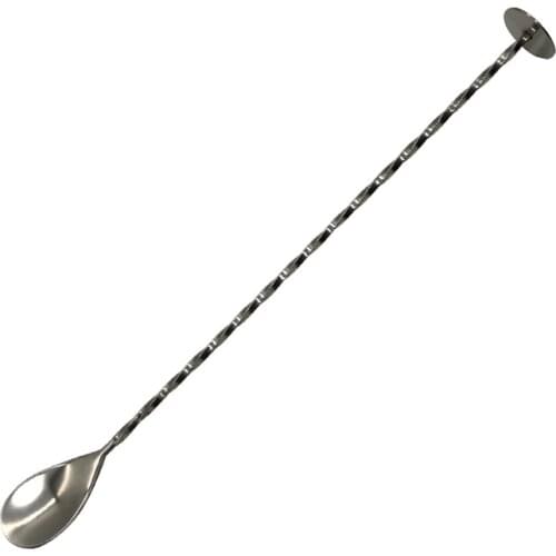 Quality Stainless Steel Cocktail Bar Spiral Pattern Drink Shaker Muddler Stirrer Twisted Mixing Spoon Kitchen tableware Bar tool