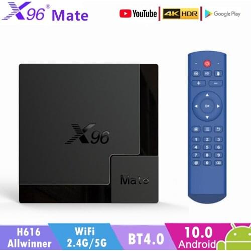 X96 Mate Smart TV BOX Android 10.0 4GB 64GB 32GB Allwinner H616 100M 5Ghz wifi Bluetooth4.0 1080P TV BOX PK X96 MAX+ Set top box