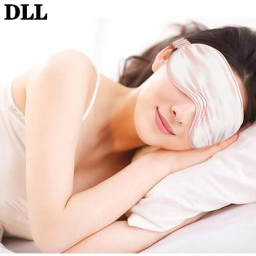 1 Pc Eyepatch Blindfolds Eyeshade EyeShade Sleeping Eye Mask Cover Health Sleep Shield Light Silk Double-Side