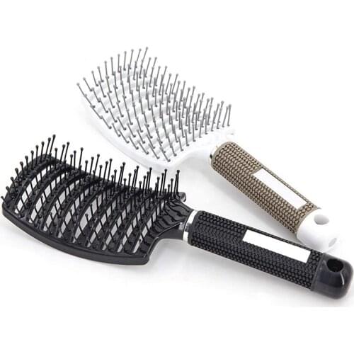 2 Pcs Curved Vented Hair Brushes for Women Long, Thick, Curly and Tangled Hair