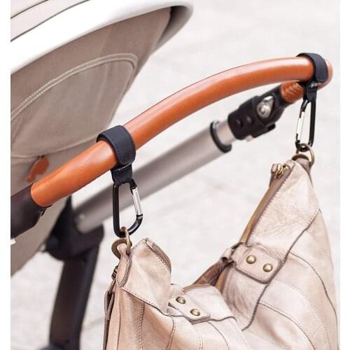 2pcs Baby Stroller Hook Shopping Pram Bag Hook Prop Hanger Stroller Shopping Bag Clip Stroller Accessories 35kg Magic Stick Hook