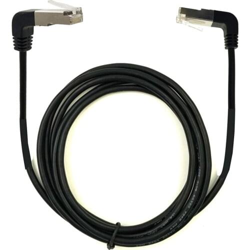 5m RJ45 Upward Male to RJ45 Male Downward 90 Degree Cat 5 Ethernet Cable Cord (Up down Male)