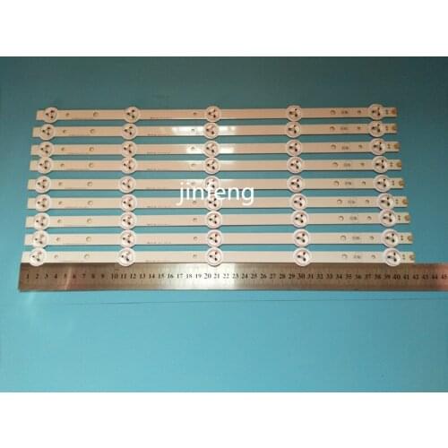 50PCS/lot 39" LED strip SW 39 3228 05 REV1.1 120814 5 LEDS(1 LED 3V) 420mm