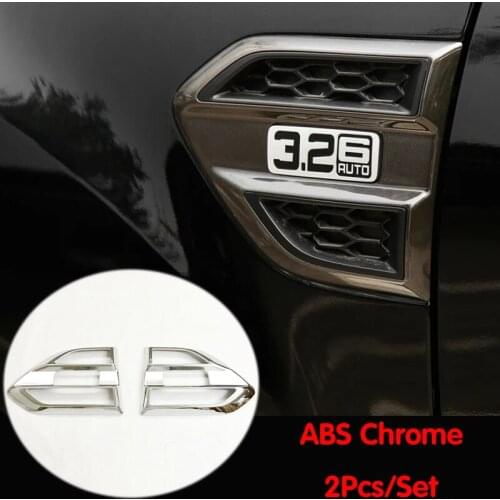 ABS Chrome For Ford Ranger 2016 2017 2018 2019 2020 Accessories Car Body side Turn Light Lamp panel Cover Trim Car styling
