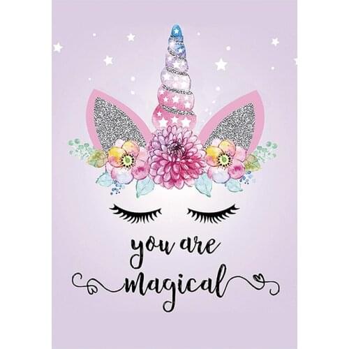 DIY 5D Diamond Painting Animal Unicorn Round Rhinestone Embroidery Color Cross Stitch Home Decoration