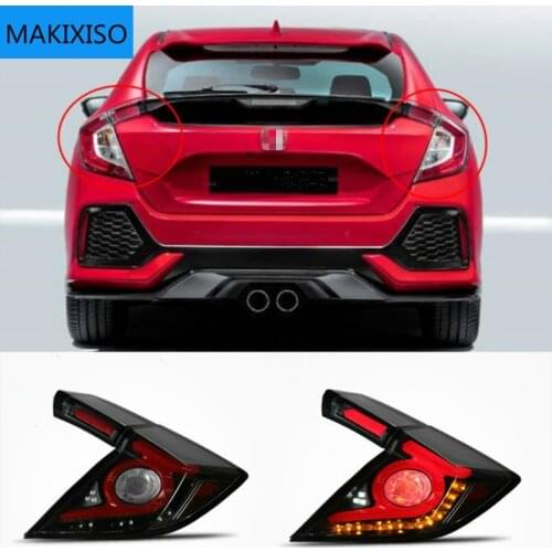 Car Styling Taillight Tail lights For Honda Civic Type R 10th hatchback 2020 2021 DRL+ Dynamic Turn Signal + Reverse + Brake LED