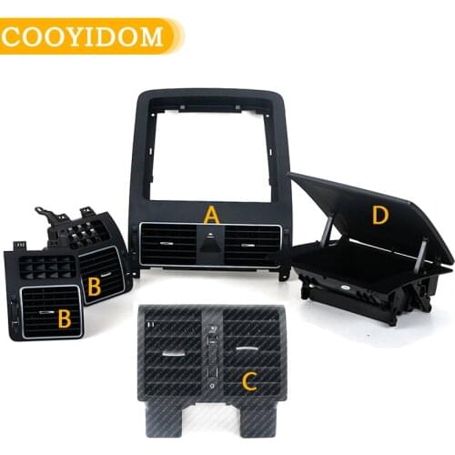 Car Front Rear Left Right Centre Chrome Console AC Air Conditioning Outlet Vent For Volkswagen Caddy Touran 04-2016 Car-styling