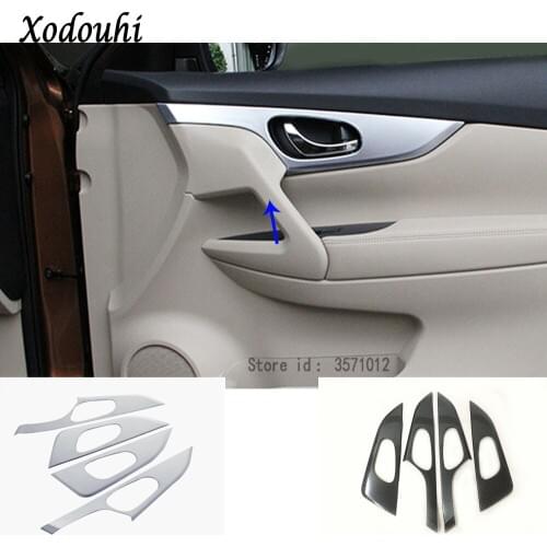 For Nissan X-Trail XTrail T32/Rogue 2017 2018 2019 2020 Car Stick Trim Armrest Door Inner Built Handle Bowl Frame Lamp Molding