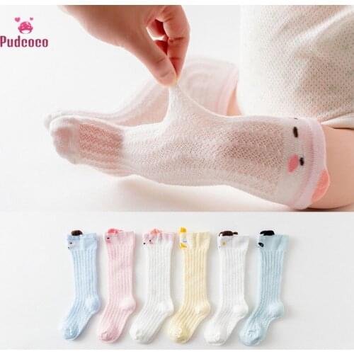 Pudcoco Kid Baby Girl Clothes Long Stockings Knee High Toddler Tight Long Pom Bow Cotton Casual tights for Girls Cotton Winter