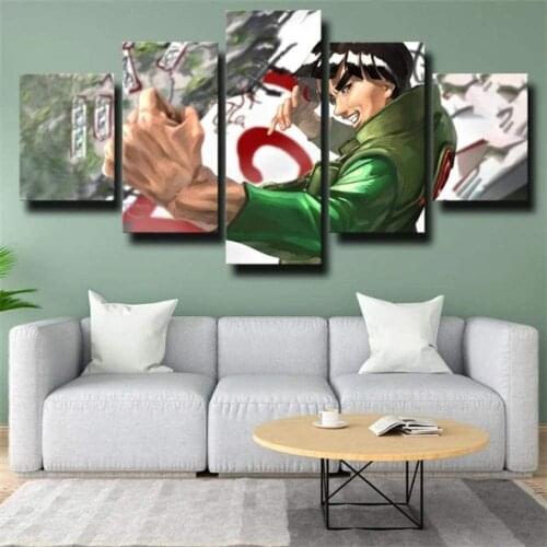 5 Piece Wall Art Canvas Prints Ninja Anime Figure Pictures Home Modular Decor Posters Modern Living Room Decoration Paintings