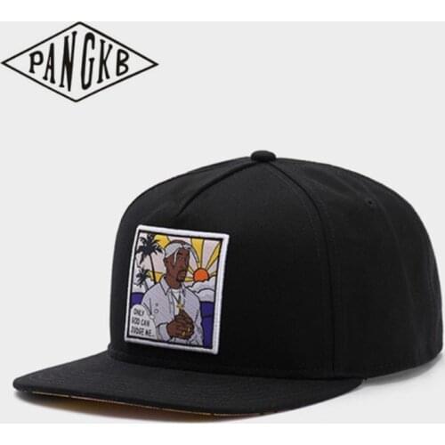 PANGKB Brand PACENSTEIN CAP black cotton fashion hip hop snapback hat for men women adult outdoor casual sun baseball cap bone