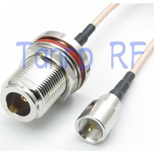 50CM Pigtail coaxial jumper cable RG316 extension cord 20inch N female jack nut bulkhead to FME male plug RF adapter connector
