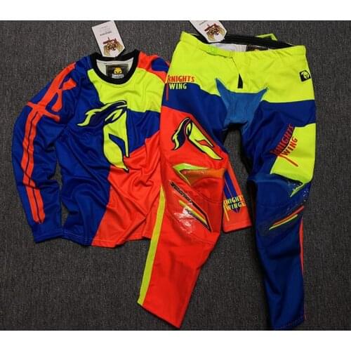 Large Size For Man Motorcycle Motobike Suit MTB Downhill Dirt bike ATV pants motocross Suits racing jerseys +pants combination