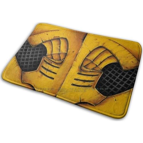 Mortal Kombat-Scorpion Mask Mat Rug Carpet Anti-Slip Bedroom Entrance Door Mat Mortal Kombat Scorpion Get Over Here