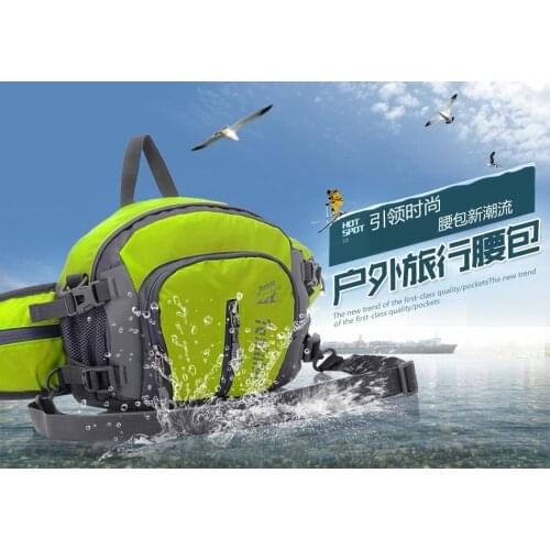 Outdoor multifunctional waist bag cycling running bag mountaineering large capacity kettle waist bag