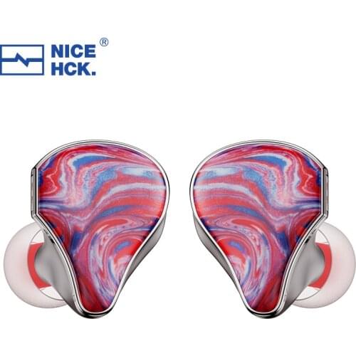 NICEHCK Topguy Flagship HIFI Earphone Sport IEM 10mm Titanium Magnesium Alloy Dynamic Resin Audiophile Earbud Studio Earplug