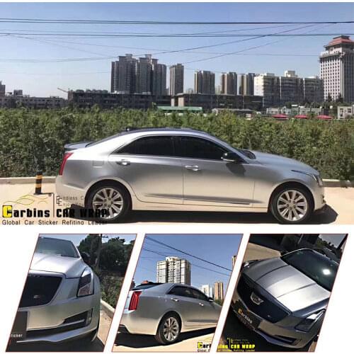 New arrival! Carbins Vinyl Metal Flash Silver color changing film for car full body styling! High quality vinyl car wrap