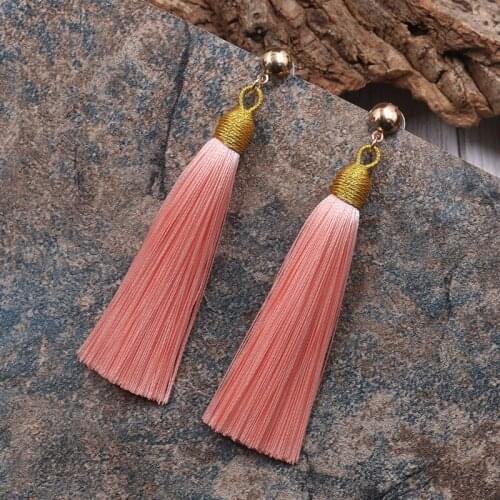 New Bohemian Handmade Long Tassel Earrings