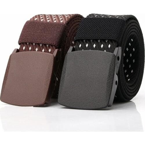 Men Female Belts Military Nylon Adjustable Belt Men EOMEN Outdoor Travel Tactical Waist Belt with Plastic Buckle for Pants 140cm