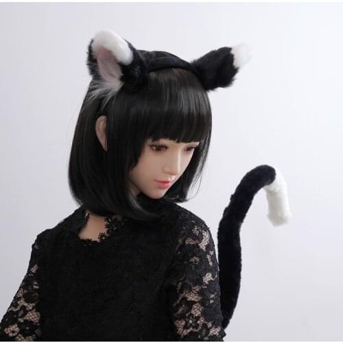 New Princess Connect! Re:Dive cosplay accessories Cat Tail Ears Hairhoop Hairband for Party Game Set