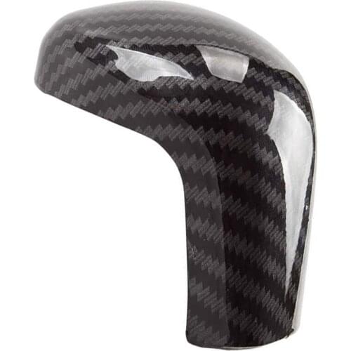 Sport Style Carbon Fiber Print Auto Gear Shift Knob Cover Trim for Toyota Camry 2018-2020 Avalon Corolla Hatchback 2019 2020