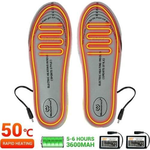 Heated Insoles Winter Shoe Inserts Charged Electric Insoles Keep Warm Shoes Boot Foot Pads Battery Powered