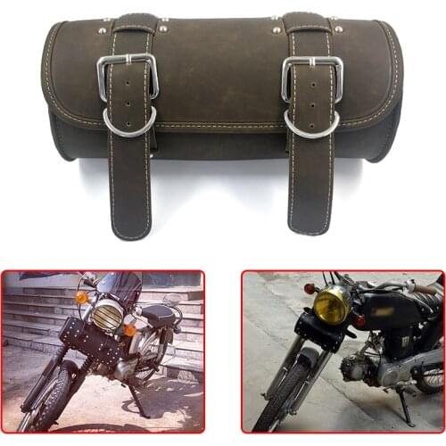For BMW R Ninet R1200GS F700GS PU Leather Saddlebags Tool Storage F/R/S Bag for Suzuki Yamaha Honda Ducai Kawasaki Care Racer